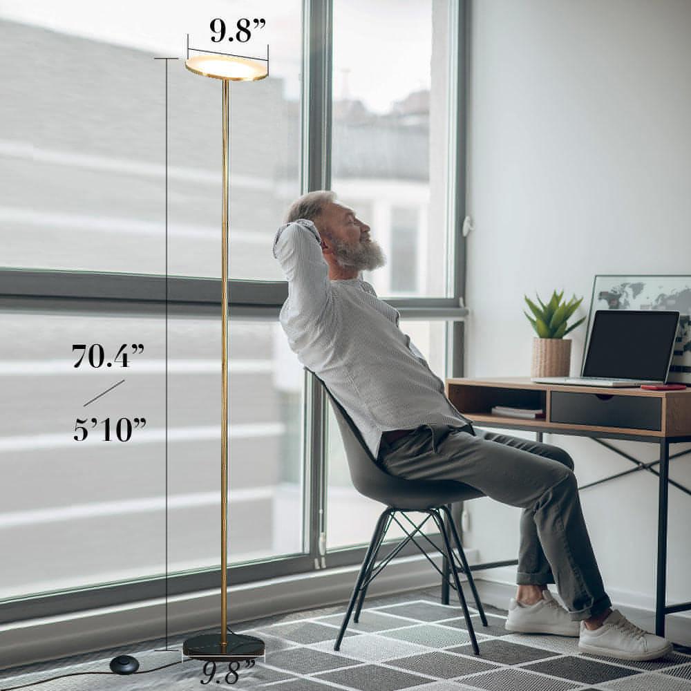 Sky led store torchiere floor lamp