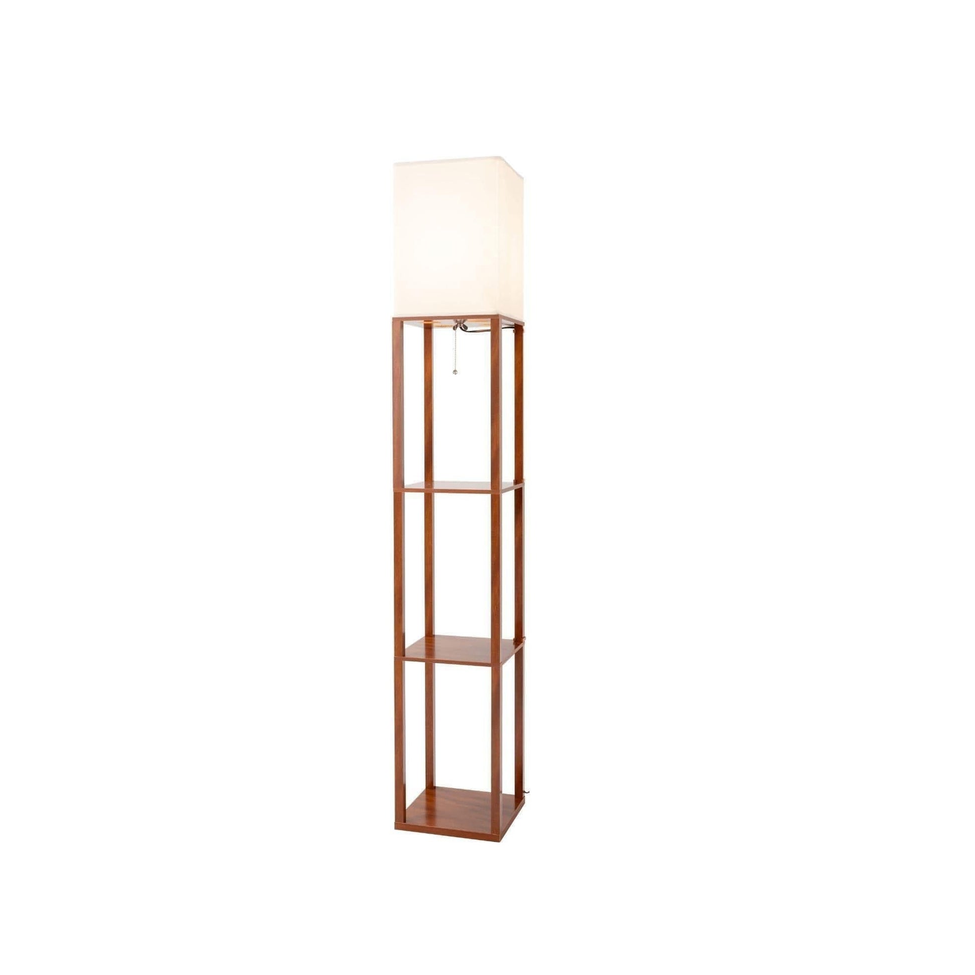 Alvis Minimalistic LED Floor Lamp with Display Shelves - FENLO